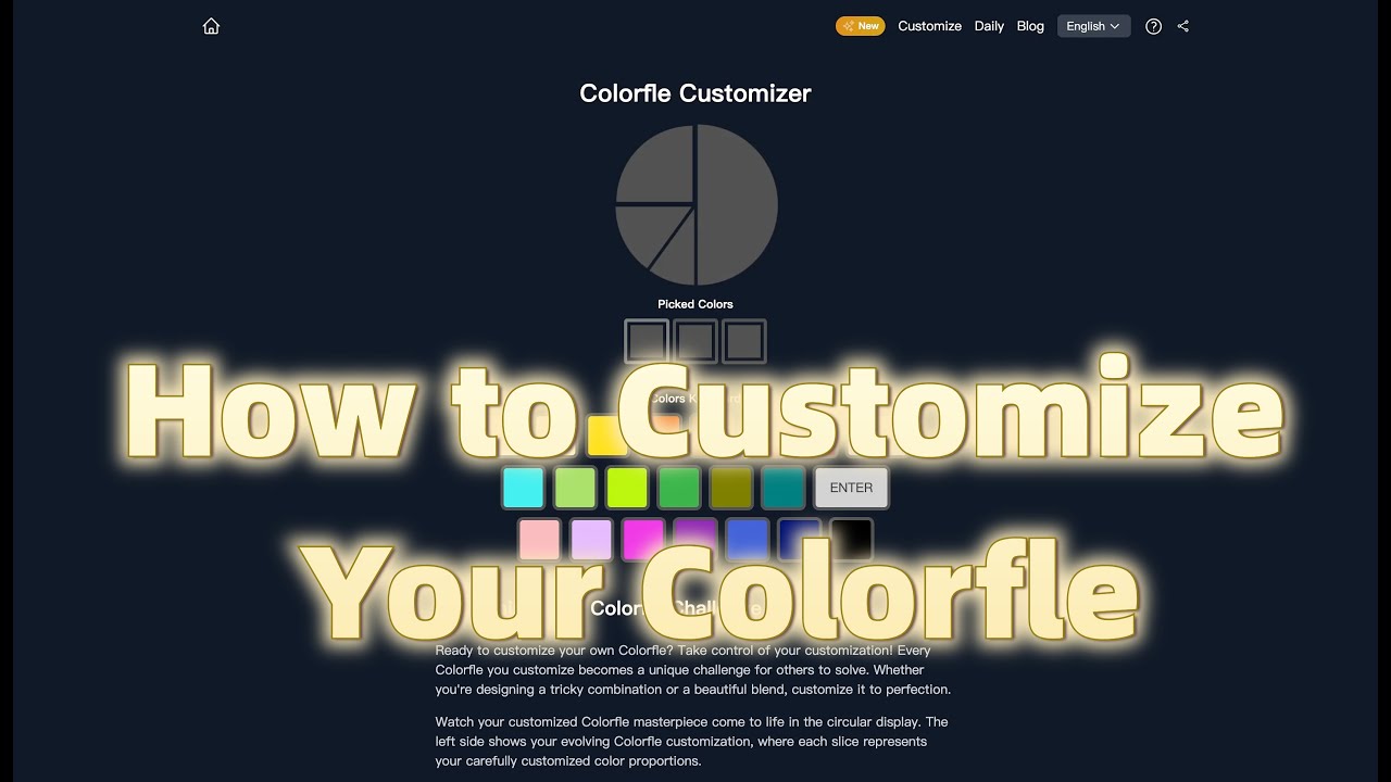 How to Customize Your Colorfle