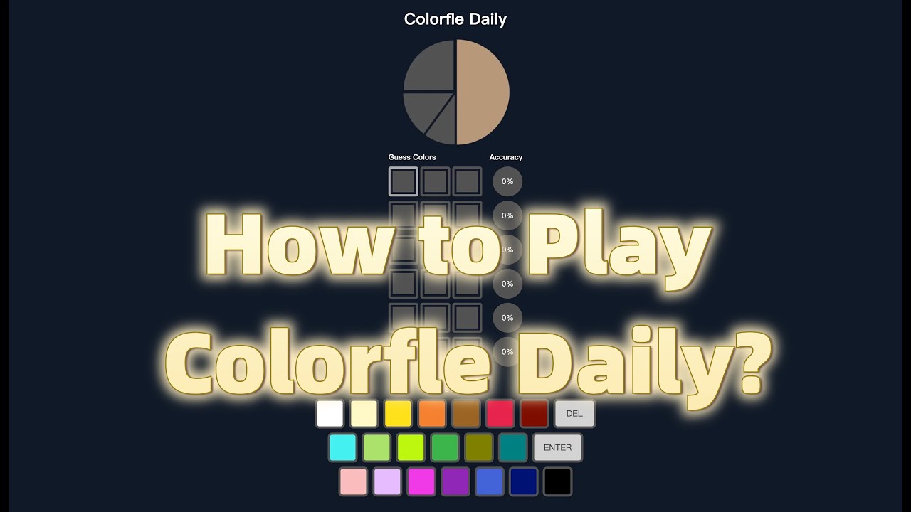 How to Play Colorfle Daily?