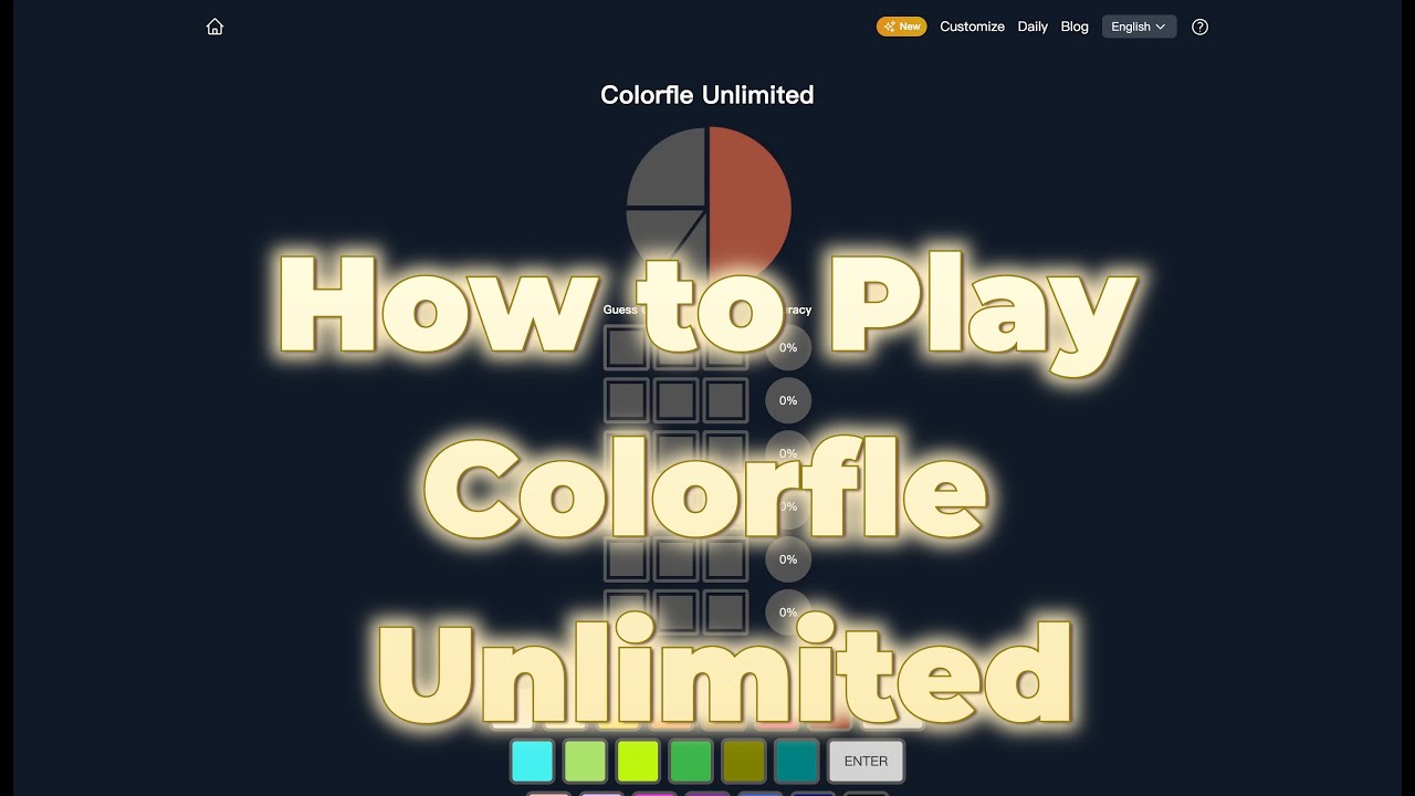 How to Play Colorfle Unlimited?